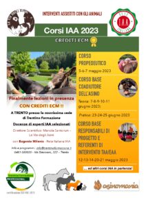CORSI IAA 2023 CON CREDITI ECM